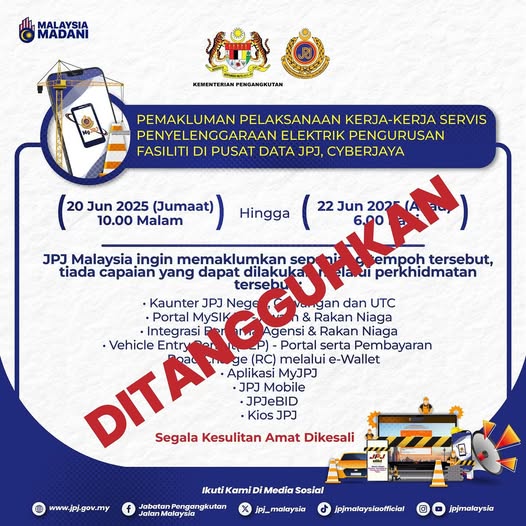 Ditangguhkan